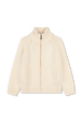 Knitted cardigan Beige front view