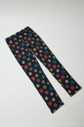 Girl Straight Denim Pants Black details view 2