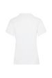 T-shirt coton multicolore signature femme Blanc vue de dos