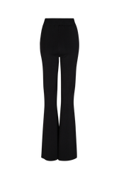 Pantalon taille haute coupe flare Noir vue de dos