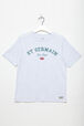 Printed Cotton Girl Oversized T-shirt - Bonton x Sonia Rykiel Grey details view 5