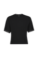 Short-sleeved jumper Black back view