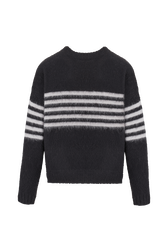 Pull mohair brossé SR femme Noir vue de dos