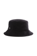 Velvet Bucket Hat Black front view