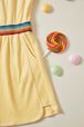 Velvet Girl Short Dress Light yellow details view 2