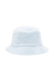 Women Velvet Bucket Hat Baby blue front view