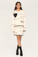 Women Charms Intarsia Wool Sweater Ecru details view 5