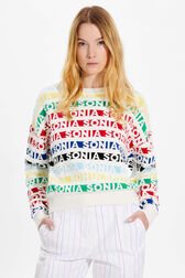 Women Multicolor Striped Jumper Multico white details view 1