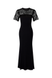 Robe en dentelle Noir vue de dos
