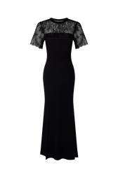 Robe en dentelle Noir vue de dos