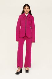 Denim Fushia Jacket Fuchsia details view 4