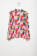 Blouse fille viscose Rouge vue de dos