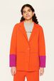 Tailleur bicolore femme Orange vue de détail 6