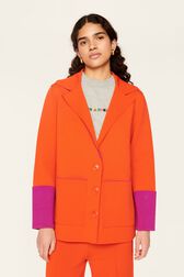 Tailleur bicolore femme Orange vue de détail 6