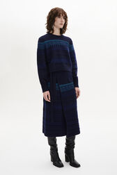 Long-Sleeved Crew-Neck Jumper Blue details view 1