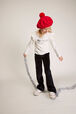Printed Cotton Girl Long-Sleeved T-shirt Ecru details view 3