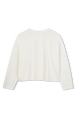 Long sleeve pullover Ecru back view