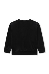 Sweat velours Noir vue de dos