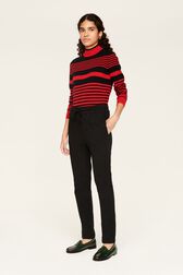 Women Cotton Jersey Jogging Black details view 3