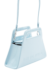Trapeze vinyl bag Baby blue details view 2