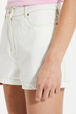 Denim mini shorts Ecru details view 2