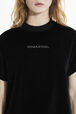 Women Velvet T-shirt Black details view 1