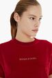 T-shirt velours femme Rouge vue de détail 2
