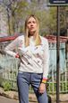 Long Sleeve SR Kiss Vest White front worn view