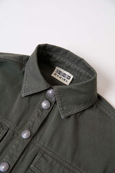 Girl Cropped Shirt - Bonton x Sonia Rykiel Khaki details view 8