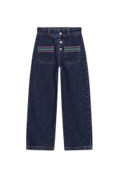 Denim Trousers Raw front view