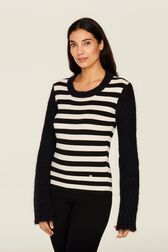 Women Jane Birkin Sweater Black/white details view 1