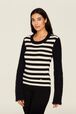 Women Jane Birkin Sweater Black/white details view 1