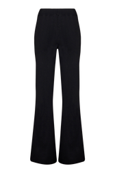 Women Viscose Trousers Black back view