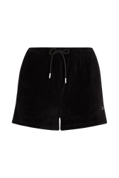 Short en velours Noir vue de face