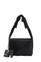 Sac caméra bag demi pull medium en nylon Noir vue de face