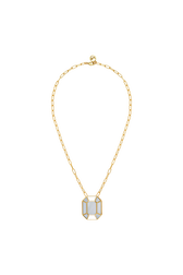 Necklace Prism mirror Gold front view
