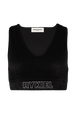 Brassière en velours Noir vue de face