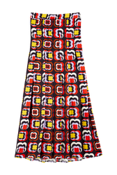Women May 68 Print Long Skirt Multico crea back view