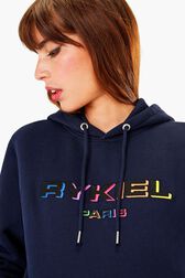 Hoodie à capuche rykiel paris Navy vue de détail 2