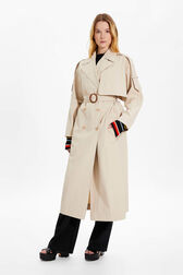 Trench structuré gabardine femme Beige vue de détail 1