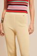 Ribbed Knit Flare Pants Camel details view 2