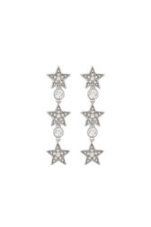 Earrings Starlight Rhodium front view