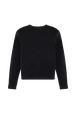Cardigan velours femme Noir vue de dos