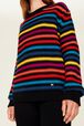 Women Big Poor Boy Striped Sweater Multico striped rf details view 2