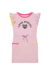 Jersey Girl Sleeveless Dress Pink front view