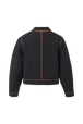 Veste double face laine femme Noir vue de dos