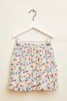Floral Print Girl Short Skirt Multico back view