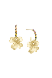 Boucles d'oreilles Poetic Garden Lucky Rykiel Gold vue de dos