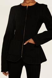 Veste maille milano femme Noir vue de détail 3