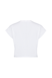 T-shirt Crop Logo SR Multicolore White back view